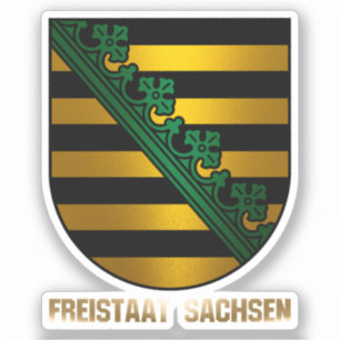 Sticker Freistaat Sachsen