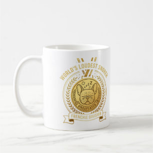 Sticker 'Frenchie Weltschnaarchampion' Kaffeetasse