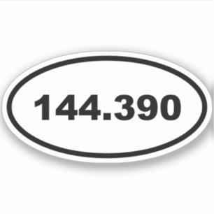 Sticker Fréquence APRS 144.390 Radio de jambon amateur