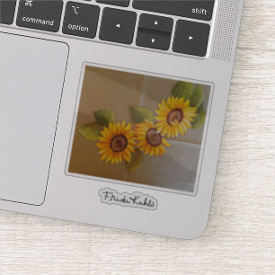 Sticker Frida Kahlo a peint des tournesols