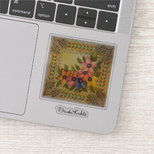 Sticker Frida Kahlo a peint Flores