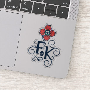 Sticker Frida Kahlo   Hommage Floral