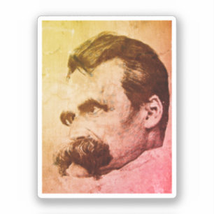 Sticker Friedrich Nietzsche (dessiné par Hans Olde)