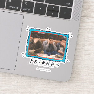 Sticker FRIENDS™   Joey, Ross et Chandler sur le canapé