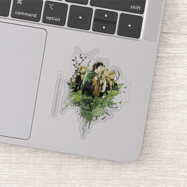 Sticker FRODO™ with Hobbits Collage (Détail)