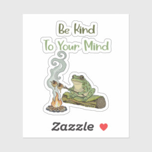 Sticker Frogue de self-care pour la santé mentale Cottagec