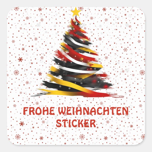STICKER FROHE WEIHNACHTEN (Devant)