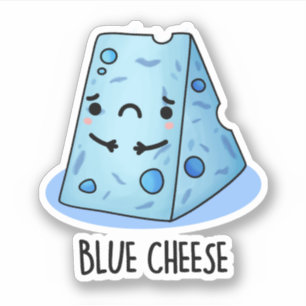 Sticker Fromage Bleu Drôle Pun Triste