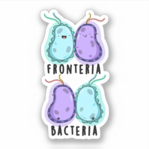 Sticker Fronteria Bactéries Funky Biology Pun