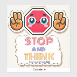 Sticker Fruit avec le TDAH* Arrêtez de penser