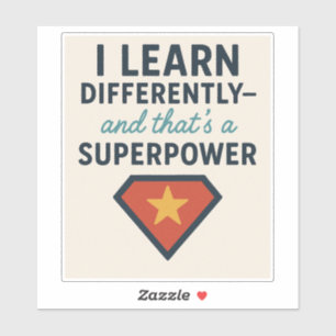 Sticker Fruit Avec Le TDAH*, J'Apprends Différemment