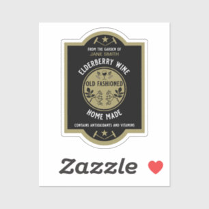 Sticker Fruit d'Elderberry fait maison