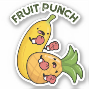 Sticker Fruit Punch Drôle Boisson Pun