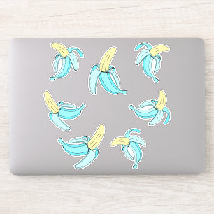 Sticker Fruit tropical à la banane bleue Aqua