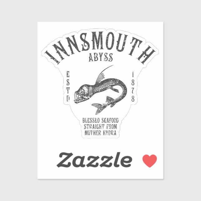 Sticker Fruits de mer d'Innsmouth Poisson profond Viperfis (Feuille)