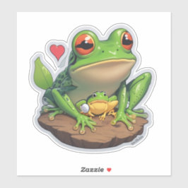 Sticker Fun Jump dans le monde des grenouilles