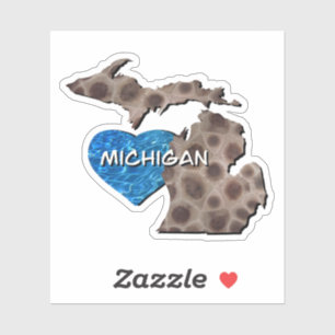 Sticker Fun Michigan grand lac État pétoskey pierre