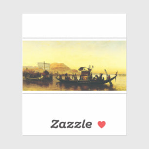 Sticker Funérailles d'une maman sur le Nil par Frederick A