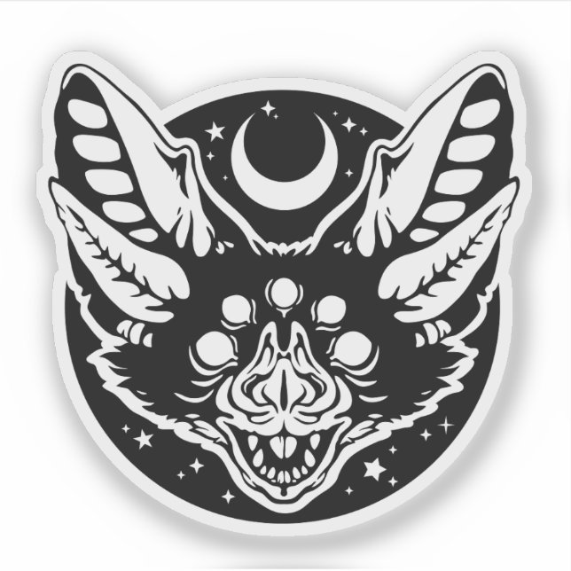 Sticker - "Fünfäugige Fledermaus" (Vorderseite)