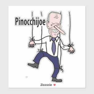 Sticker Funny Anti Joe Biden Pinocchijoe Pun Politique