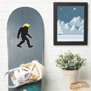 Sticker Funny Bigfoot dans Trump Yellow Hair Elections 202
