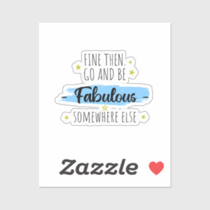 Sticker Funny Collègue Leaving, Go Away for Coworker