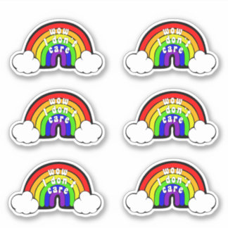 Sticker Funny Moody Arc-en-ciel