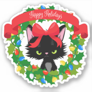 Sticker Funny Moody Christmas Chat