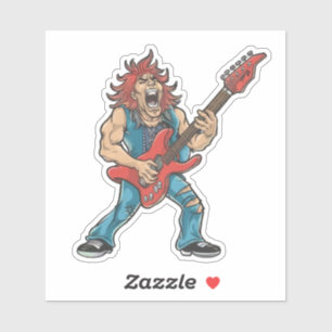 Sticker Funny Rockstar