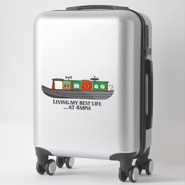 Sticker Funny Sarcastic Quote Narrowboat Owner (Sur valise)
