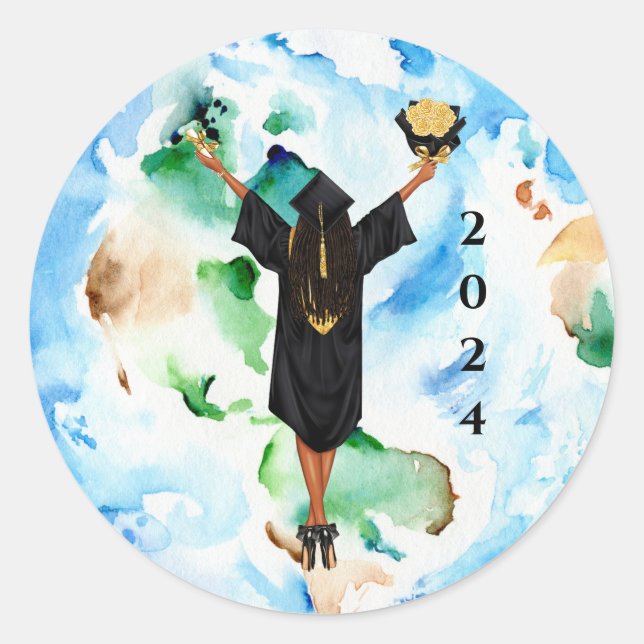 Sticker für afrikanische Abschlüsse (Vorderseite)