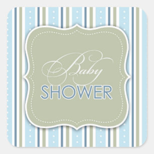 Sticker für Baby-Party für einen Jungen