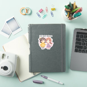 Sticker für beste Freundinnen Mädchen Süßes BFF-