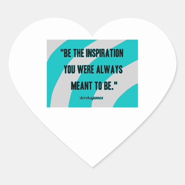 Sticker für das Herz der Inspiration (Vorderseite)