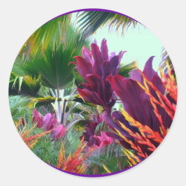 Sticker für den Hawaiianischen Tropengarten