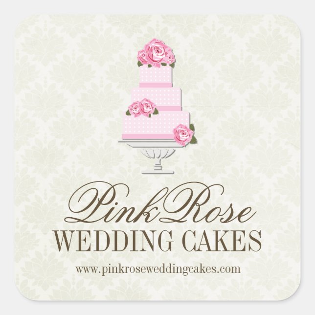 Sticker für den hübschen Kuchen-Designer (Vorderseite)