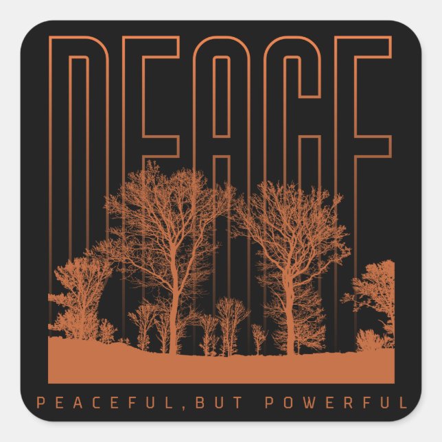 Sticker für den schwarzen und orangen Futuristisch (Vorderseite)