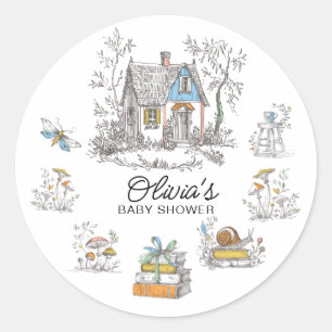 Sticker für die Babyparty-Geschenktüte im Märchenh