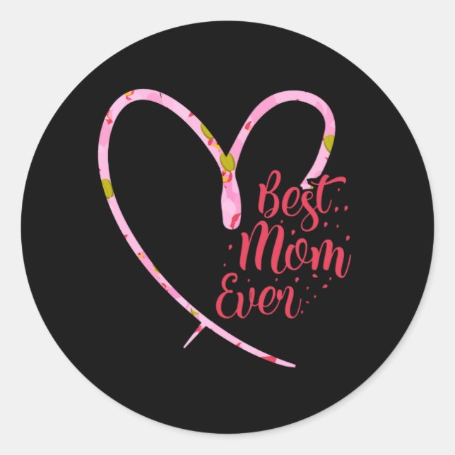 Sticker für die beste Mutter je (Vorderseite)