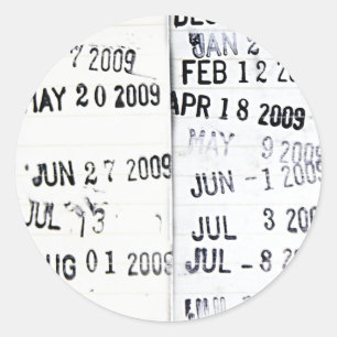 Sticker für die Briefmarke von Bibliotheksdaten