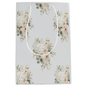 Sticker für die Elfenbeinküste - Eleganter Blumens Mittlere Geschenktüte