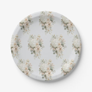 Sticker für die Elfenbeinküste - Eleganter Blumens Pappteller
