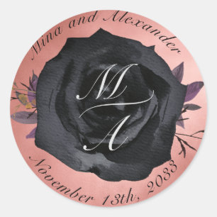 Sticker für die Hochzeitsaufkleber der Schwarzen R