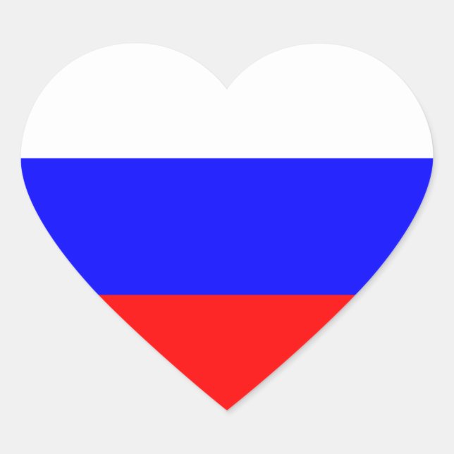 Sticker für die russische Flagge (Vorderseite)