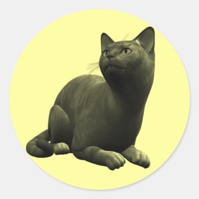 Sticker für die schwarze Katze (Vorderseite)