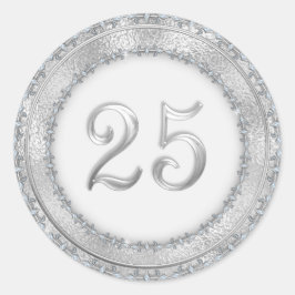 Sticker für die Silberne Hochzeit