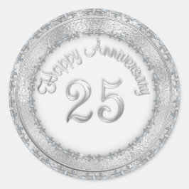 Sticker für die Silberne Hochzeit