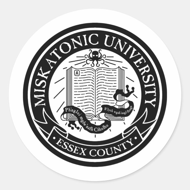 Sticker für die Universität Miskatonic (Vorderseite)