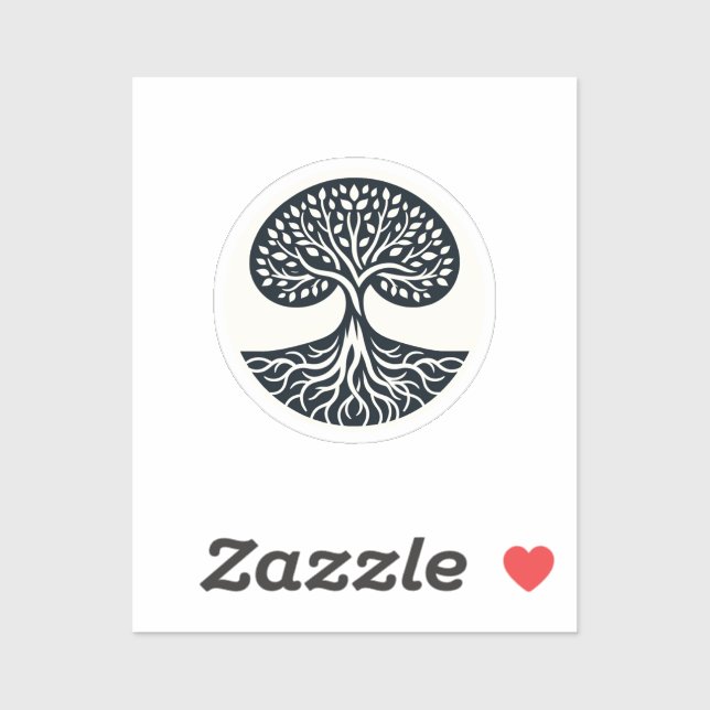 Sticker für die Vernetzung der Natur - Baum des Le (Blatt)