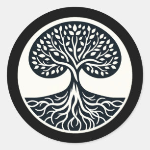 Sticker für die Vernetzung der Natur - Baum des Le